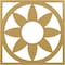 Ekena Millwork Blume Architectural Grade PVC Pierced Ceiling Medallion, Gold, 20"OD x 7"ID x 1/2"P CMPP20BLSGO - alternate 1